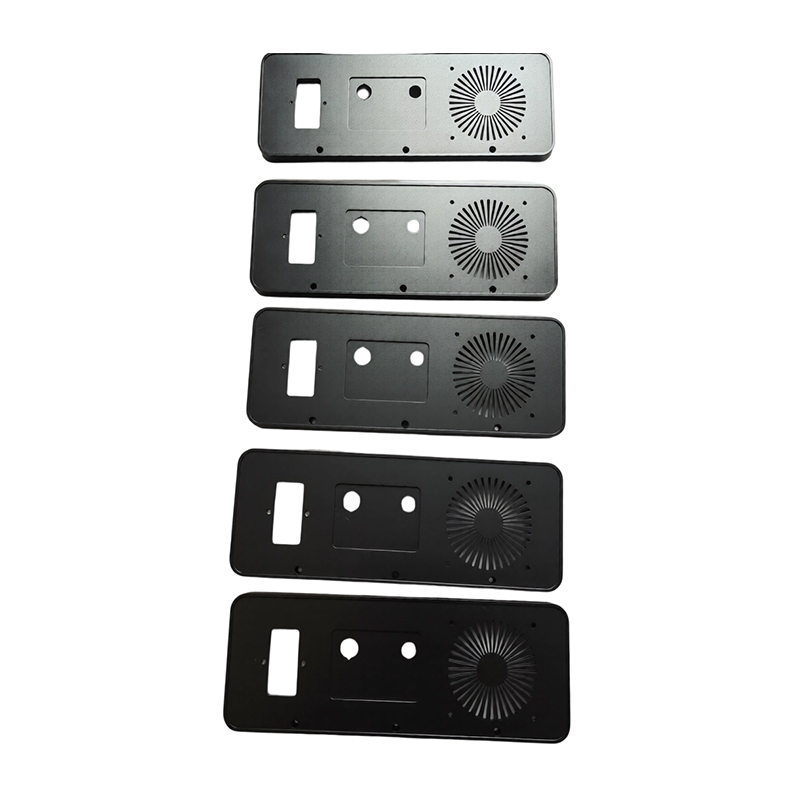 Custom Black Finished Aluminum Equipment Rear Covers