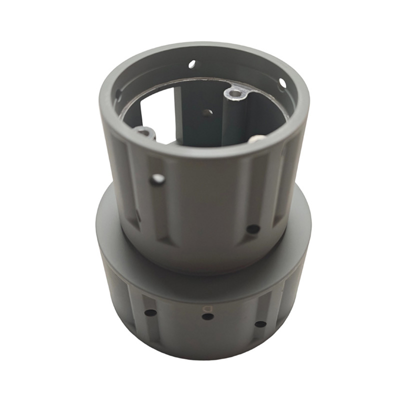 Gray Coated Aluminum cast Cylindrical Housing